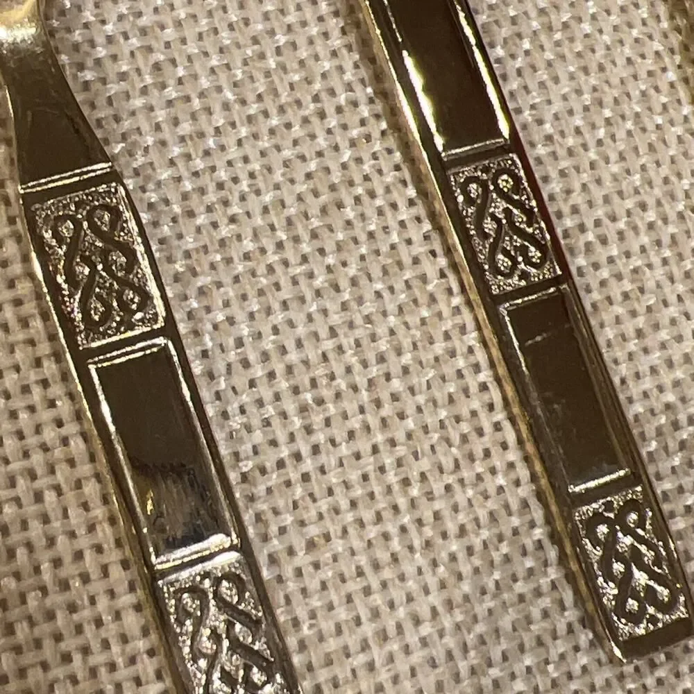 LIFETIME Cutlery Stainless Korea Electroplate GOLD (6) Small Spoons 4.5” EUC